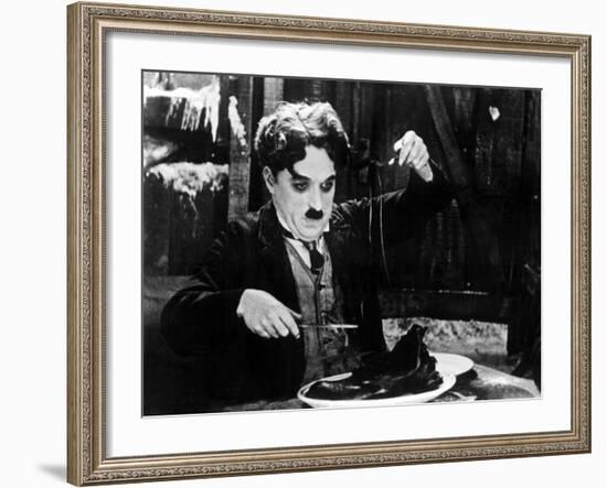 The Gold Rush, Charlie Chaplin, 1925-null-Framed Photo