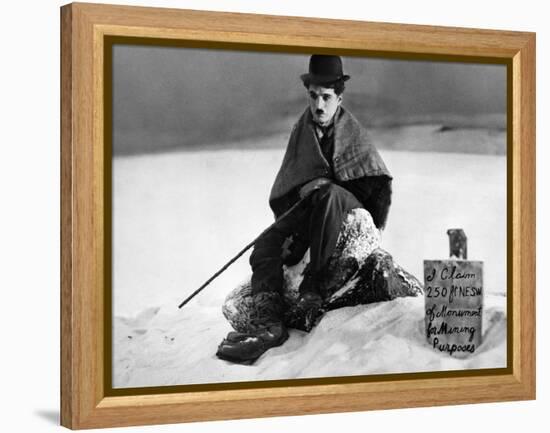 The Gold Rush, Charlie Chaplin, 1925-null-Framed Stretched Canvas