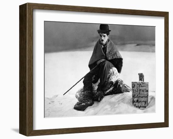 The Gold Rush, Charlie Chaplin, 1925-null-Framed Photo