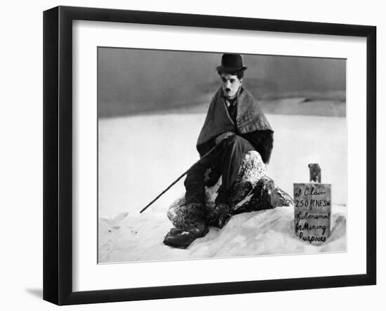 The Gold Rush, Charlie Chaplin, 1925-null-Framed Photo