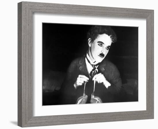 The Gold Rush, Charlie Chaplin, 1925-null-Framed Photo