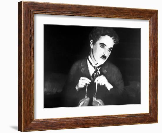 The Gold Rush, Charlie Chaplin, 1925-null-Framed Photo