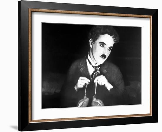 The Gold Rush, Charlie Chaplin, 1925-null-Framed Photo