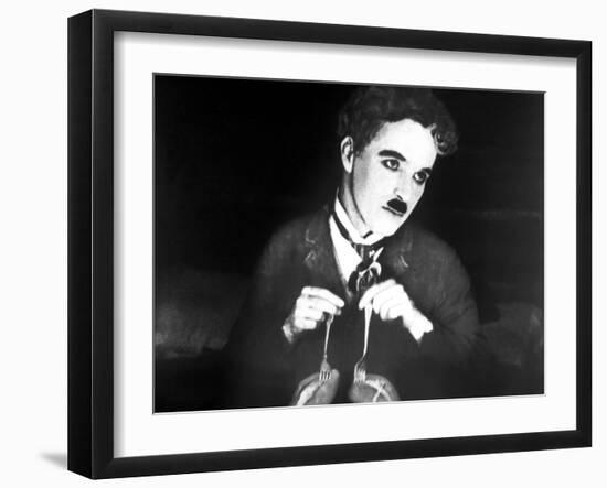 The Gold Rush, Charlie Chaplin, 1925-null-Framed Photo