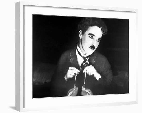 The Gold Rush, Charlie Chaplin, 1925-null-Framed Photo