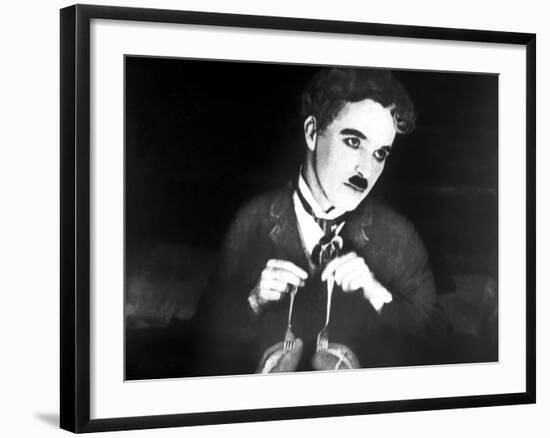 The Gold Rush, Charlie Chaplin, 1925-null-Framed Photo