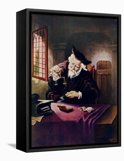 The Gold Weigher, 1908-1909-Saloman Koninck-Framed Premier Image Canvas