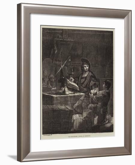 The Gold-Weigher-Rembrandt van Rijn-Framed Giclee Print