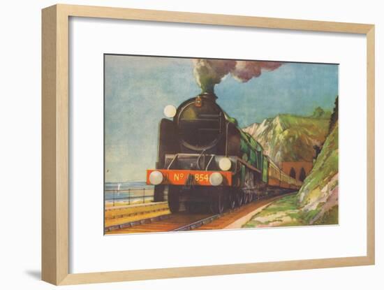 'The Golden Arrow, S.R., leaving Shakespeare's Cliff, Dover', 1940-Unknown-Framed Giclee Print