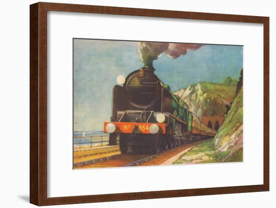 'The Golden Arrow, S.R., leaving Shakespeare's Cliff, Dover', 1940-Unknown-Framed Giclee Print