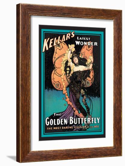 The Golden Butterfly: Kellar's Latest Wonder-null-Framed Art Print