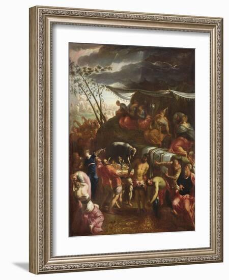 The Golden Calf (Oil on Canvas)-Italian School-Framed Giclee Print