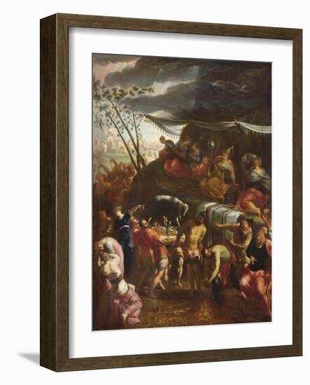 The Golden Calf (Oil on Canvas)-Italian School-Framed Giclee Print