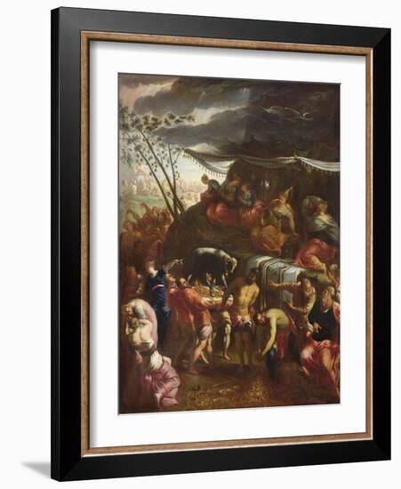 The Golden Calf (Oil on Canvas)-Italian School-Framed Giclee Print