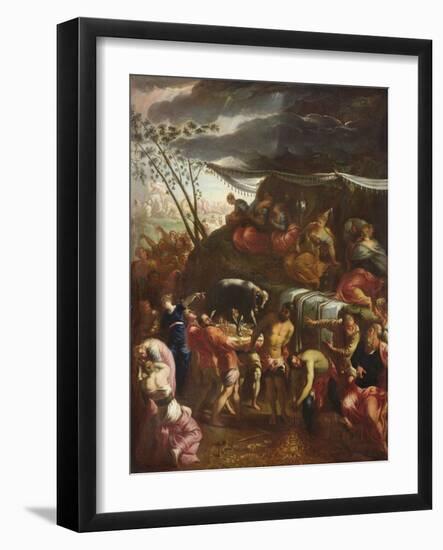 The Golden Calf (Oil on Canvas)-Italian School-Framed Giclee Print