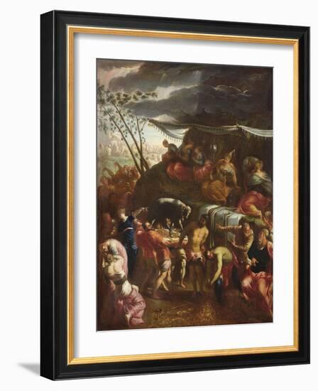 The Golden Calf (Oil on Canvas)-Italian School-Framed Giclee Print