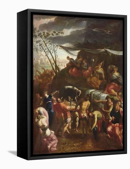 The Golden Calf (Oil on Canvas)-Italian School-Framed Premier Image Canvas