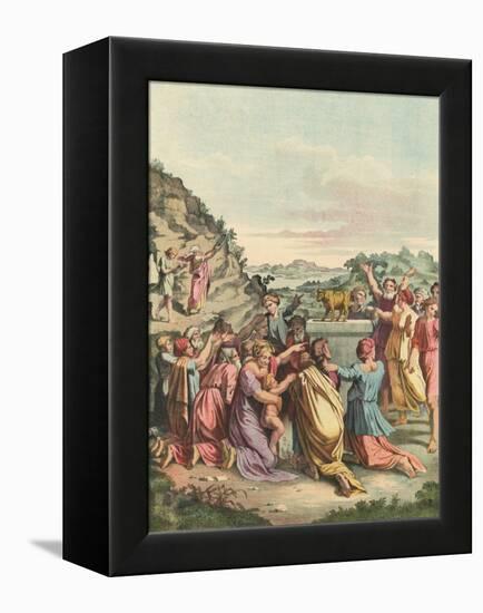 The Golden Calf-Eugene Ronjat-Framed Stretched Canvas