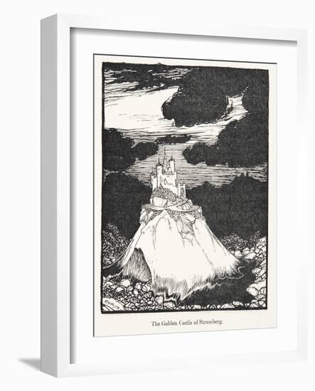 The Golden Castle of Stromberg, from the Fairy Tales of the Brothers Grimm, Pub. 1909 (Litho)-Arthur Rackham-Framed Giclee Print
