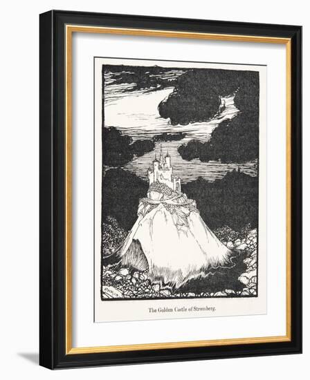 The Golden Castle of Stromberg, from the Fairy Tales of the Brothers Grimm, Pub. 1909 (Litho)-Arthur Rackham-Framed Giclee Print