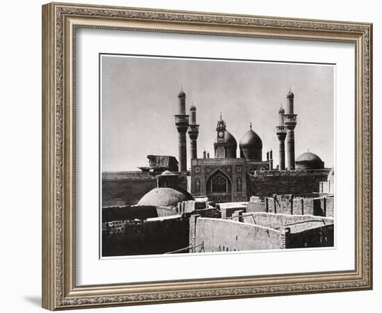 The Golden Domes and Minarets of the Al-Kadhimiya Mosque, Baghdad, Iraq, 1925-A Kerim-Framed Giclee Print