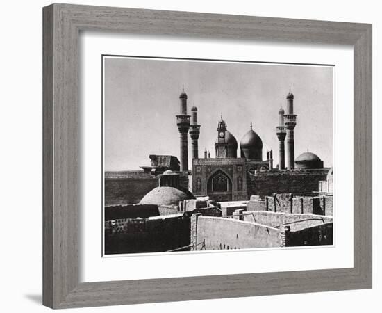 The Golden Domes and Minarets of the Al-Kadhimiya Mosque, Baghdad, Iraq, 1925-A Kerim-Framed Giclee Print