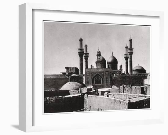 The Golden Domes and Minarets of the Al-Kadhimiya Mosque, Baghdad, Iraq, 1925-A Kerim-Framed Giclee Print