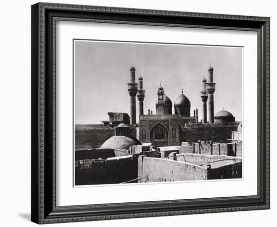 The Golden Domes and Minarets of the Al-Kadhimiya Mosque, Baghdad, Iraq, 1925-A Kerim-Framed Giclee Print