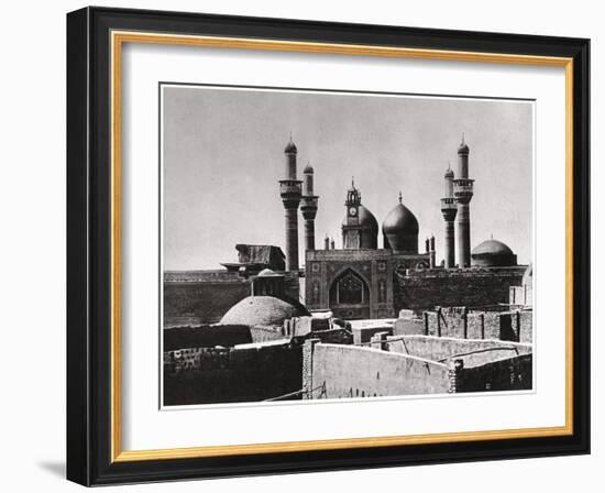 The Golden Domes and Minarets of the Al-Kadhimiya Mosque, Baghdad, Iraq, 1925-A Kerim-Framed Giclee Print