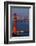 The Golden Gate Bridge and San Francisco Skyline at Night-Miles-Framed Photographic Print