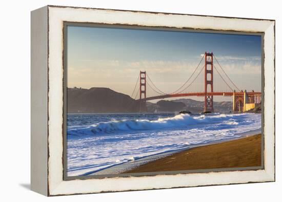 The Golden Gate Bridge from Baker Beach, San Francisco, California-Chuck Haney-Framed Premier Image Canvas
