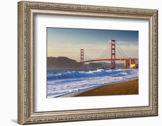 The Golden Gate Bridge from Baker Beach, San Francisco, California-Chuck Haney-Framed Photographic Print