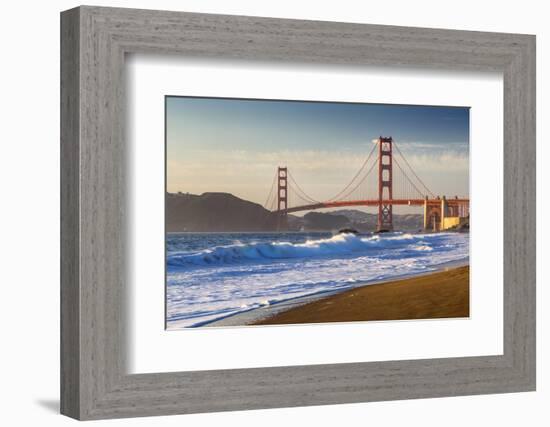 The Golden Gate Bridge from Baker Beach, San Francisco, California-Chuck Haney-Framed Photographic Print