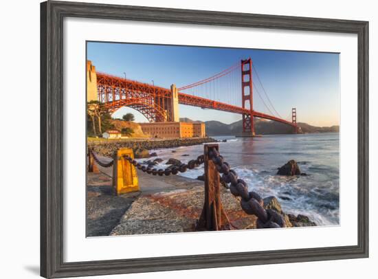 The Golden Gate Bridge from Fort Point, San Francisco, California, USA-Chuck Haney-Framed Photographic Print