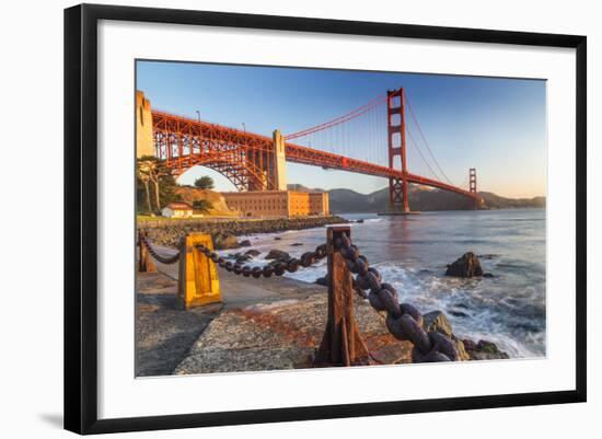 The Golden Gate Bridge from Fort Point, San Francisco, California, USA-Chuck Haney-Framed Photographic Print