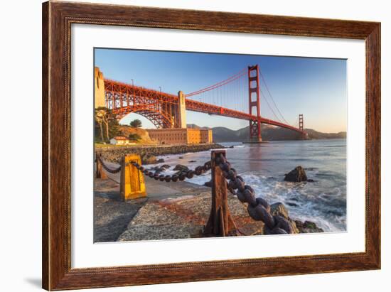 The Golden Gate Bridge from Fort Point, San Francisco, California, USA-Chuck Haney-Framed Photographic Print