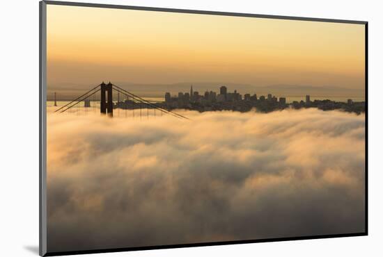 The Golden Gate Bridge in the Fog, California, San Francisco-Marco Isler-Mounted Photographic Print