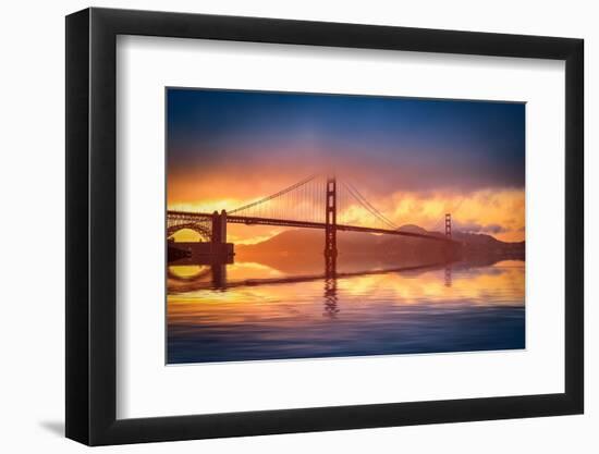 The Golden Gate Bridge-Marco Carmassi-Framed Photographic Print