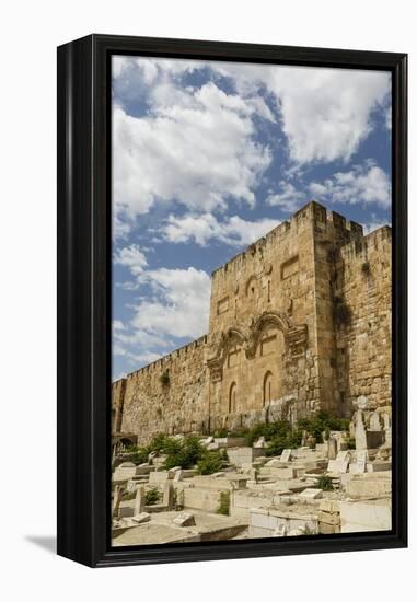 The Golden Gate on the Eastern Wall of the Temple Mount-Yadid Levy-Framed Premier Image Canvas