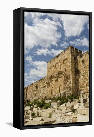 The Golden Gate on the Eastern Wall of the Temple Mount-Yadid Levy-Framed Premier Image Canvas