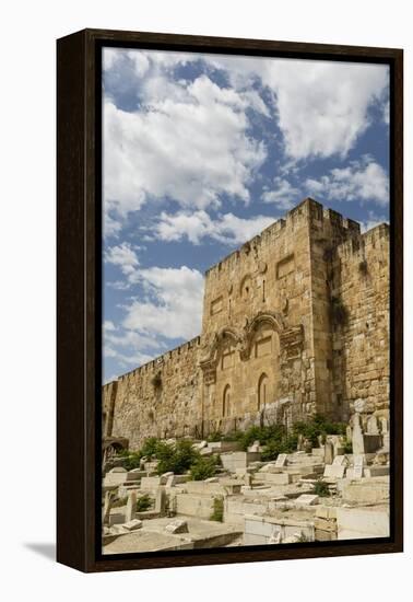 The Golden Gate on the Eastern Wall of the Temple Mount-Yadid Levy-Framed Premier Image Canvas