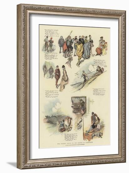 The Golden Glove, or the Squire of Tamworth-Claude Shepperson-Framed Giclee Print