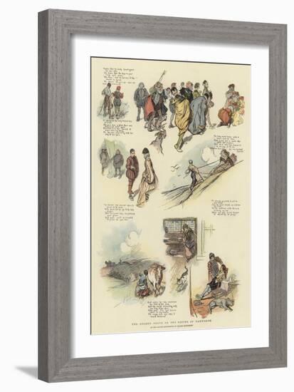 The Golden Glove, or the Squire of Tamworth-Claude Shepperson-Framed Giclee Print