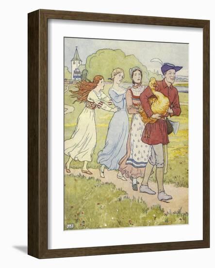 The Golden Goose Book-Leonard Leslie Brooke-Framed Giclee Print