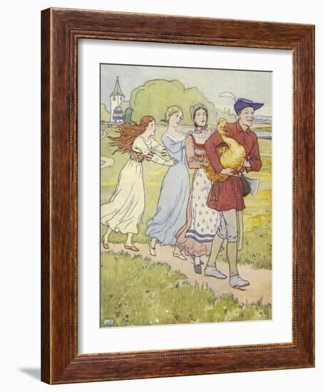 The Golden Goose Book-Leonard Leslie Brooke-Framed Giclee Print