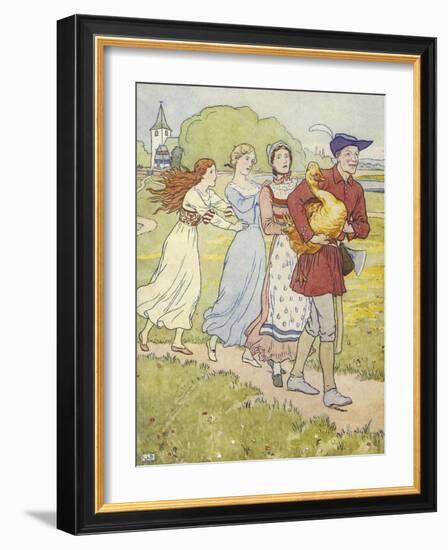 The Golden Goose Book-Leonard Leslie Brooke-Framed Giclee Print