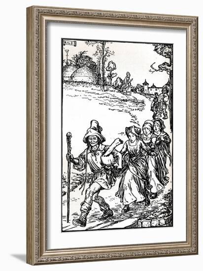 The Golden Goose from Grimms Household Tales, C1900 (1901-1902)-Robert Anning Bell-Framed Giclee Print