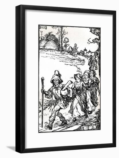 The Golden Goose from Grimms Household Tales, C1900 (1901-1902)-Robert Anning Bell-Framed Giclee Print