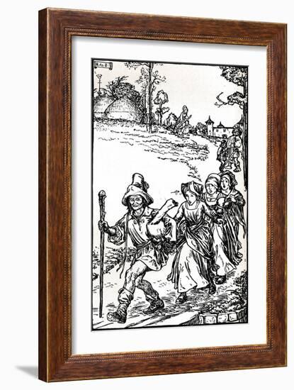 The Golden Goose from Grimms Household Tales, C1900 (1901-1902)-Robert Anning Bell-Framed Giclee Print