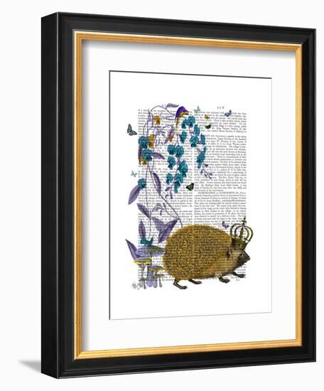 The Golden Hedgehog-Fab Funky-Framed Art Print
